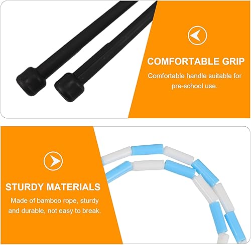 Miniatura 9 de Weighted Segment Beaded Jump Rope for Adults Rhythmic Gymnastics Rope for Preschool Rhythm Training and Fitness Exercise Suitable for Beginners and