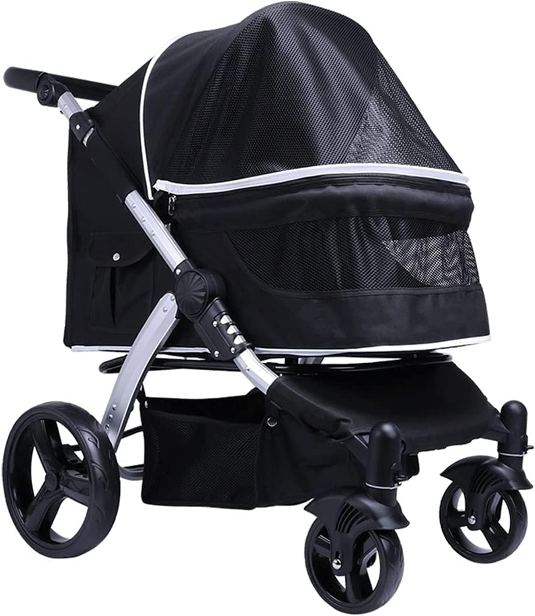 Large Dog Pram Stroller, Pet Dog Strollers for Large Dogs, Breathable