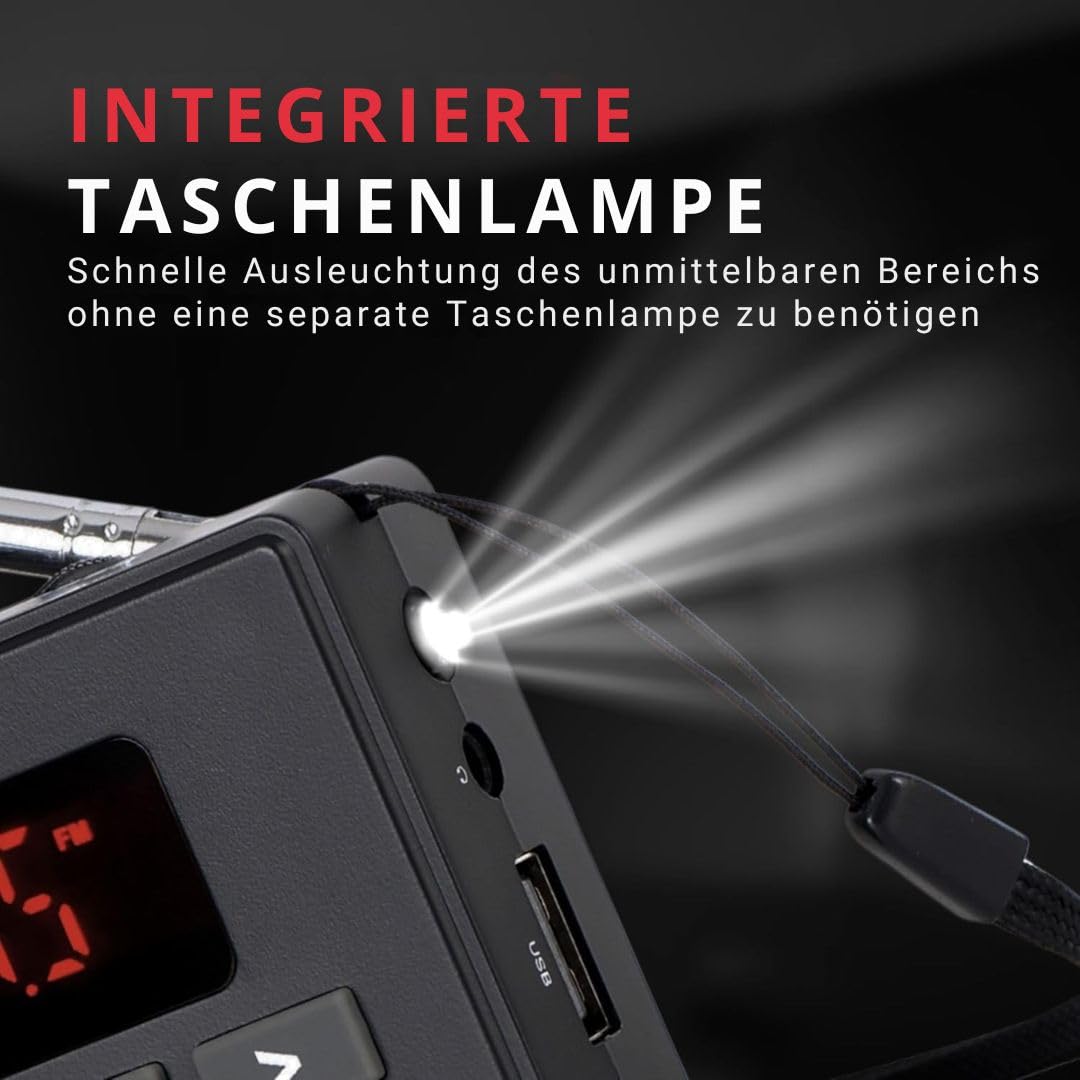 Spirit Box für Geisterjagd — Handheld-EVP-Gerät zur Geisterjagd mit 32-GB-Micro-SD und integrierter Taschenlampe — Paranormale Ghost Box zum Scannen und Aufzeichnen von Spirit-Stimmen