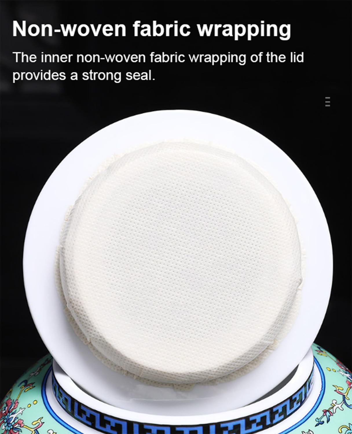 Kolorowe słoiki na imbir z pokrywkami, ceramiczny pojemnik na herbatę