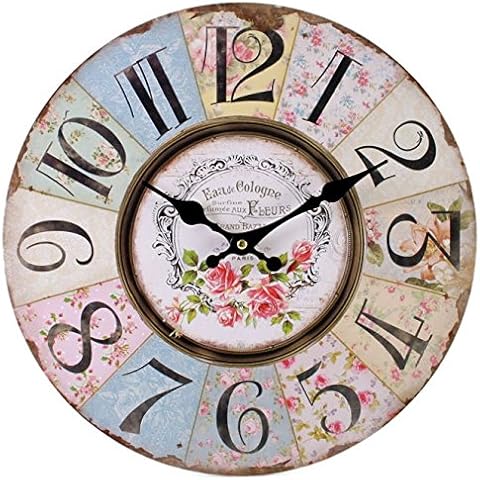 Shabby Chic Floral Patchwork Wall Clock Cover