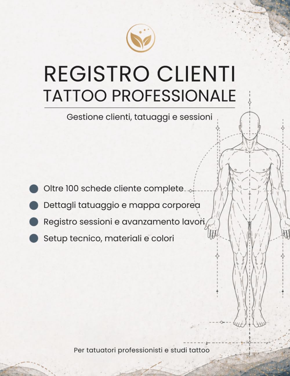 Registre tatouage pour suivi de session et gestion client au salon