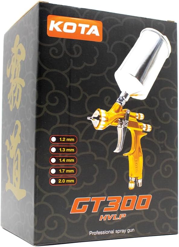 KOTA Gold Edition HVLP Spray Gun Paint (1.3MM W/Cup) GT30013