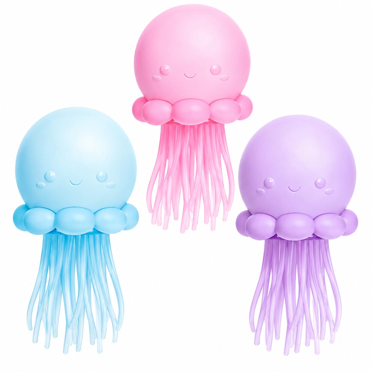 Soft TPR Sensory Fidget Toy with Wiggly Tentacles, Portable Squeeze Ball for Kids & Adults, Cute Desk Toy for Office School Travel (AA)