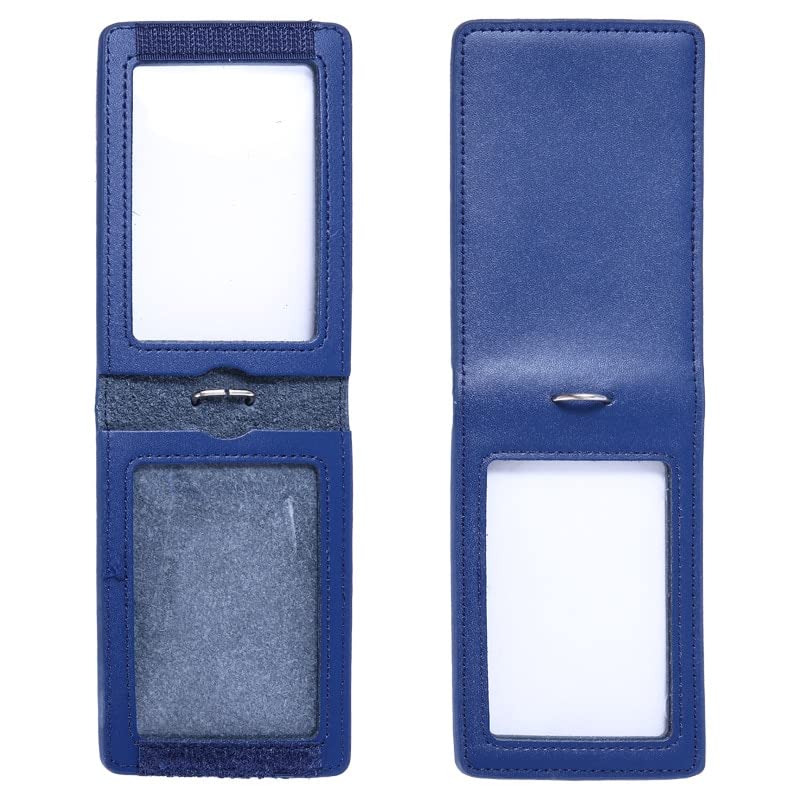 Cordón de insignia, tarjetero para cordón, 3 fundas de identificación tarjetero de cuero Pu correa de cuello de negocios Protector de cordón cartera escuela suministros de oficina cubiertas de insigni