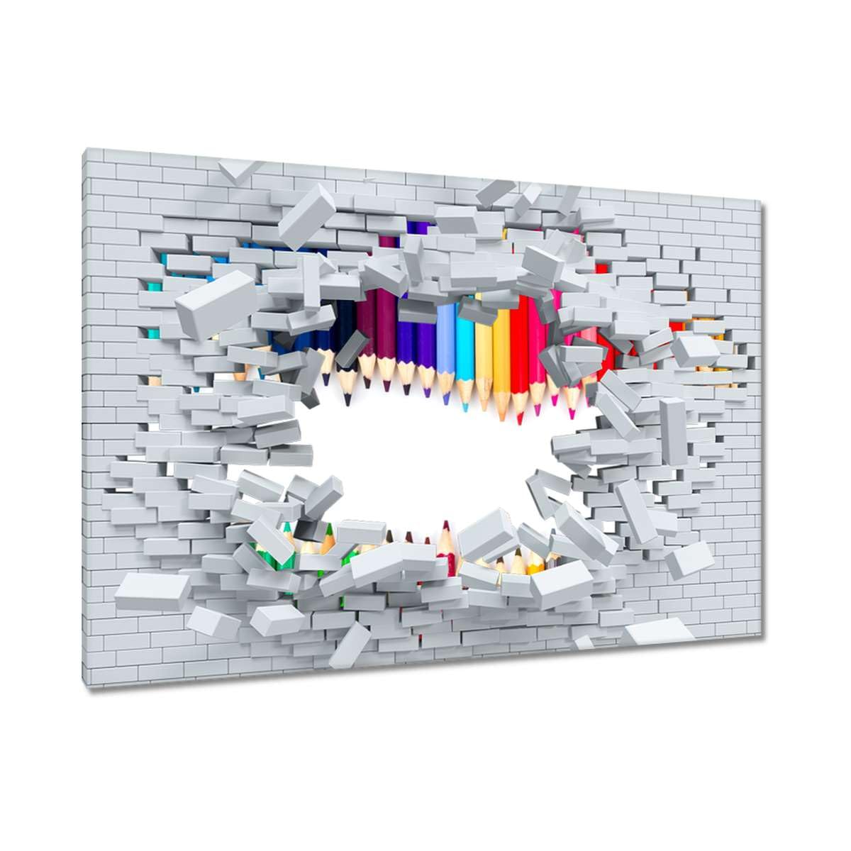 Peinture imprimée sur toile Décoration murale 120 x 80 cm Thème pour une salle de classe de maternelle N° H8169M_WGPC1B