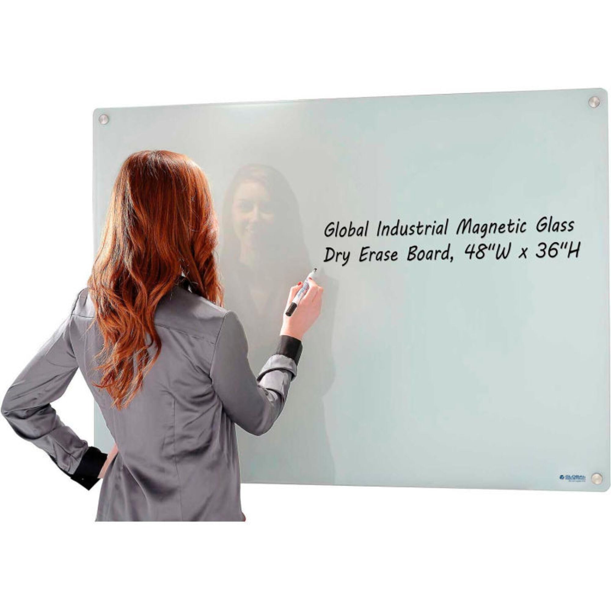 Global Industrial 48"W x 36"H / White / Industrial Dry Erase Boards