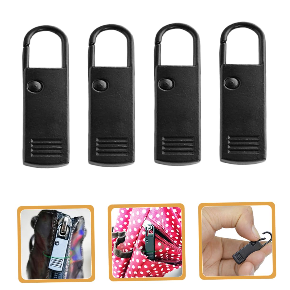 Alipis 40 Piezas Tirador de la cremallera zipper tankinis tirador de cremallera de repuesto reemplazo de de chaqueta pestaña de la del abrigo de ropa Metal