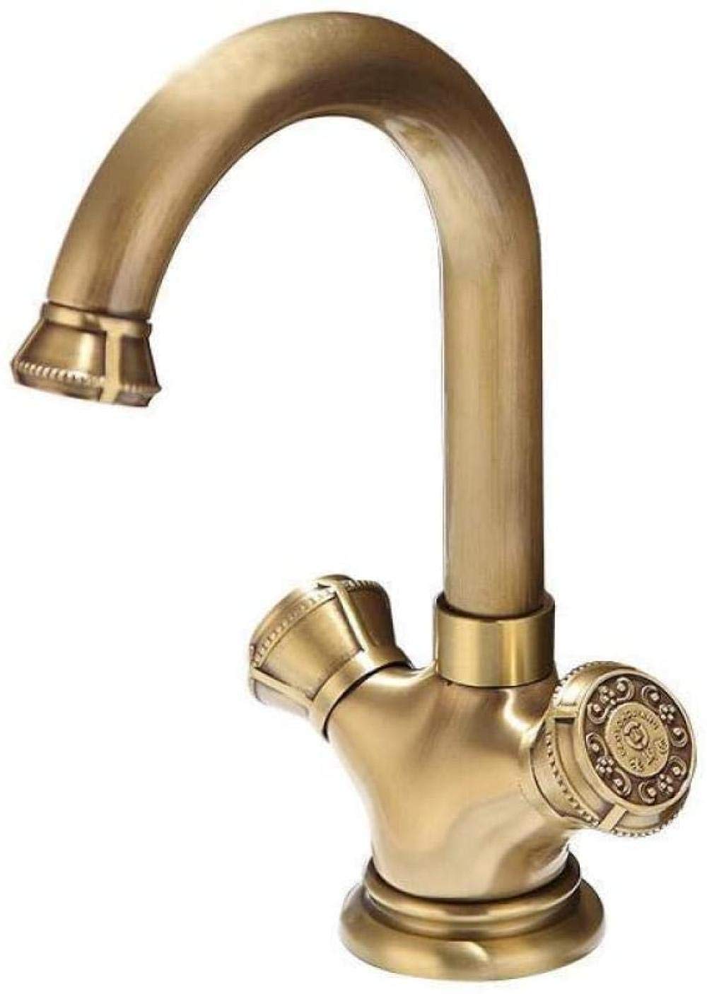 Robinet en laiton ancien évier de cuisine avec mitigeur rétro chaud et froid