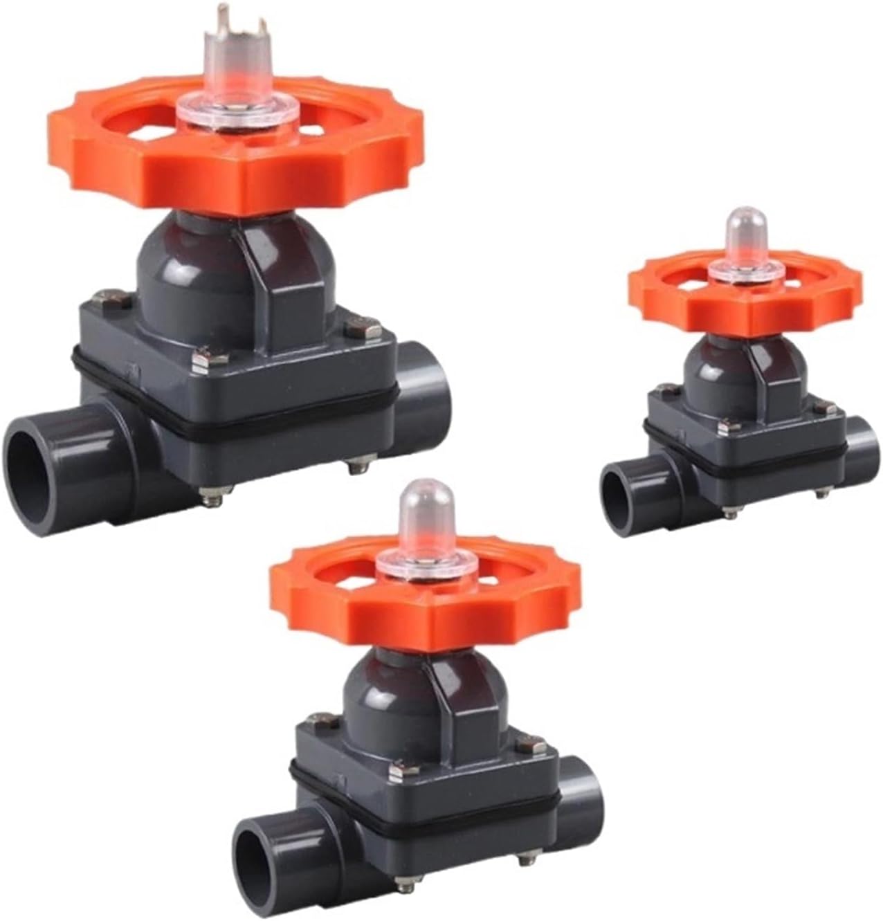 1 Pcs UPVC Gate Diaphragm Valve Aquarium Tank Irrigation Adapter Garden Water Connectors Industrial Pipe Fittings(160mm (DN 150))