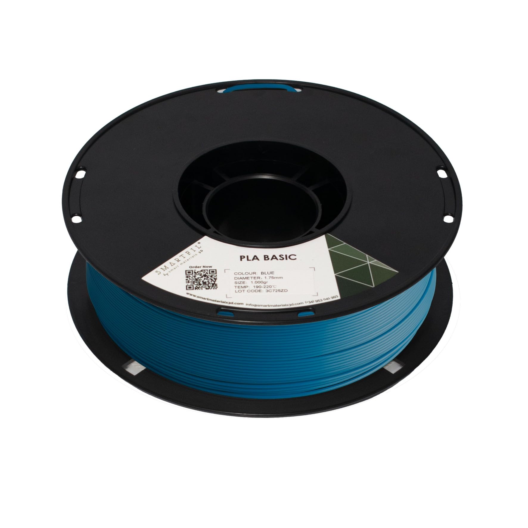 SMARTFIL PLA BASIC | Filamento para impresión 3D | ácido poliláctico | Gran facilidad de impresión | Peso: 1000g | Color: Blue | Diámetro: 1.75 mm