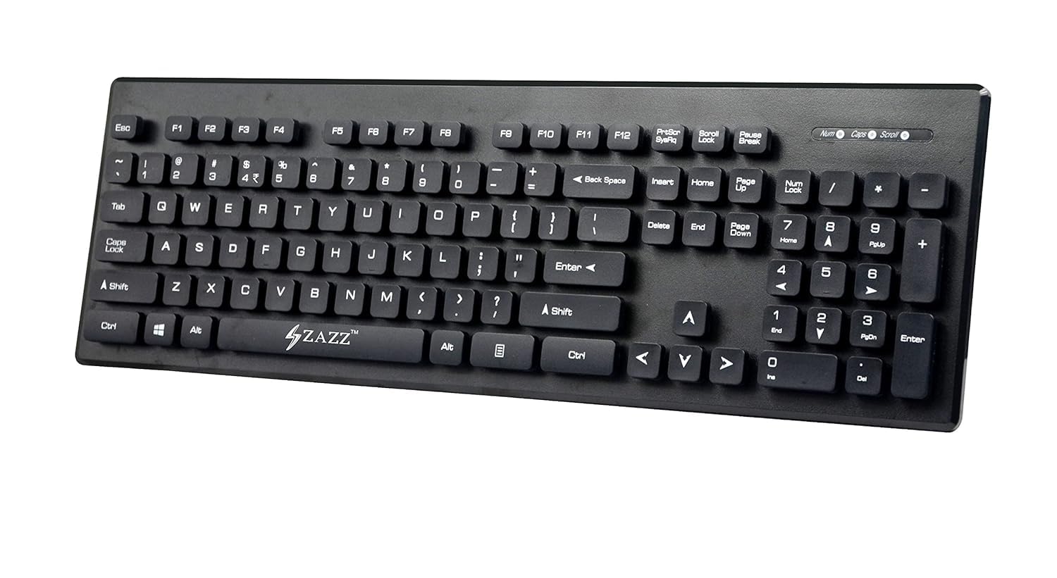 Amazon.in: Buy ZAZZ ZKB0037 Wired Chocolate Chiclet Island