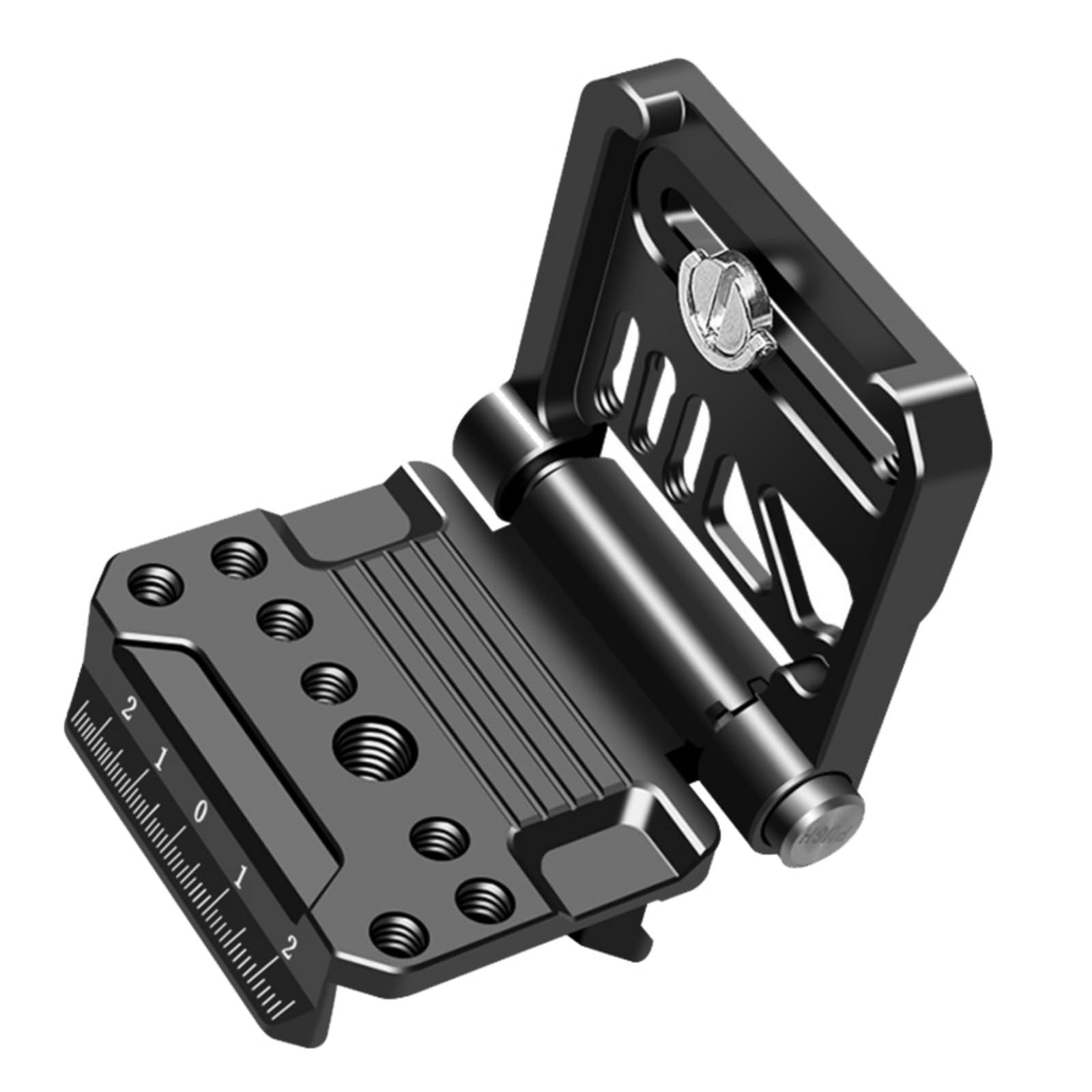 Versatile macchina fotografica in alluminio a forma di L piastra a sgancio rapido stabilizzatori stabilizzatori design pieghevole per portabilità leggero