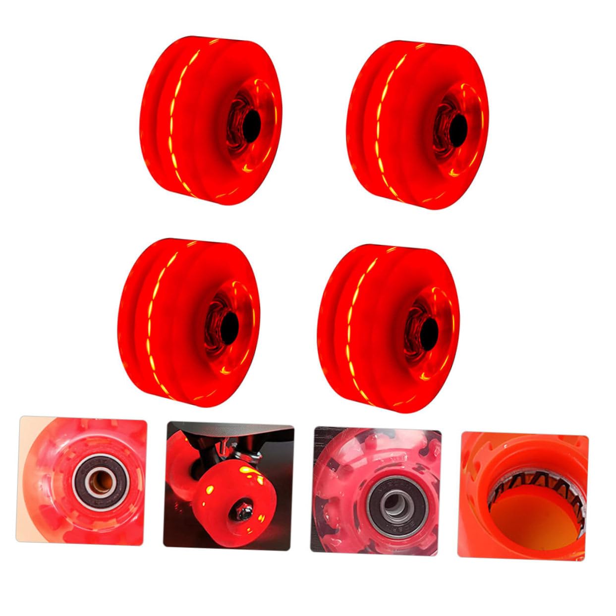 UPKOCH 4piezas Ruedas De Patines Para Patinaje Ruedas Para Monopatín Accesorios Para Patines Línea