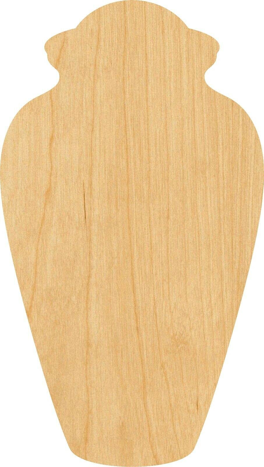 Urn Laser Cut Out Wood Shape Craft Supply Thickness: 1/8 Inch Size:3
