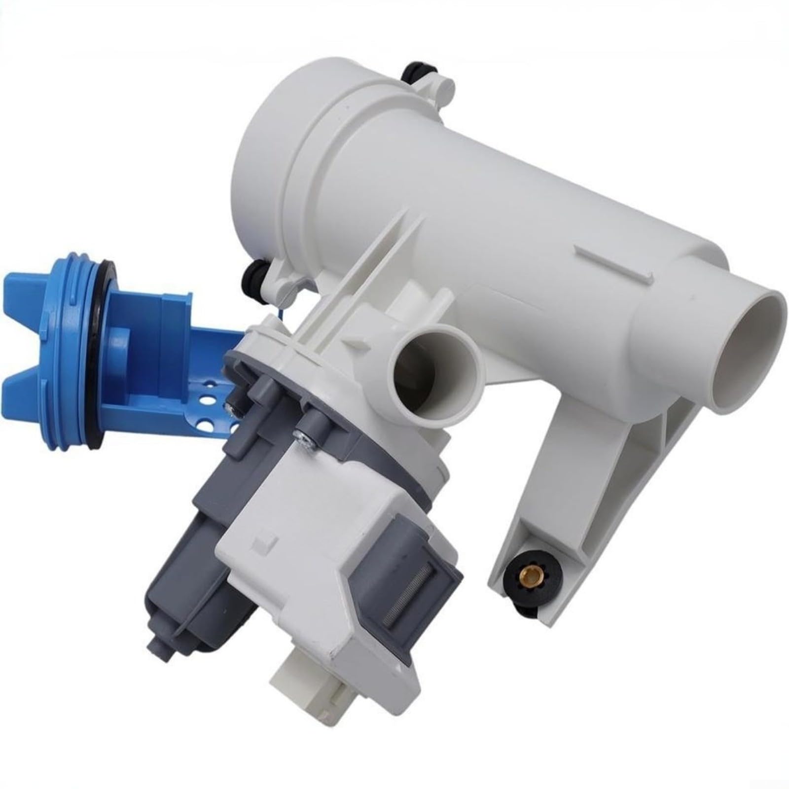 Conjunto de drenaje y filtro de lavadora, con pieza de repuesto WH11X29539 120V-60Hz ABS gris azul para una eliminación eficiente de agua para
