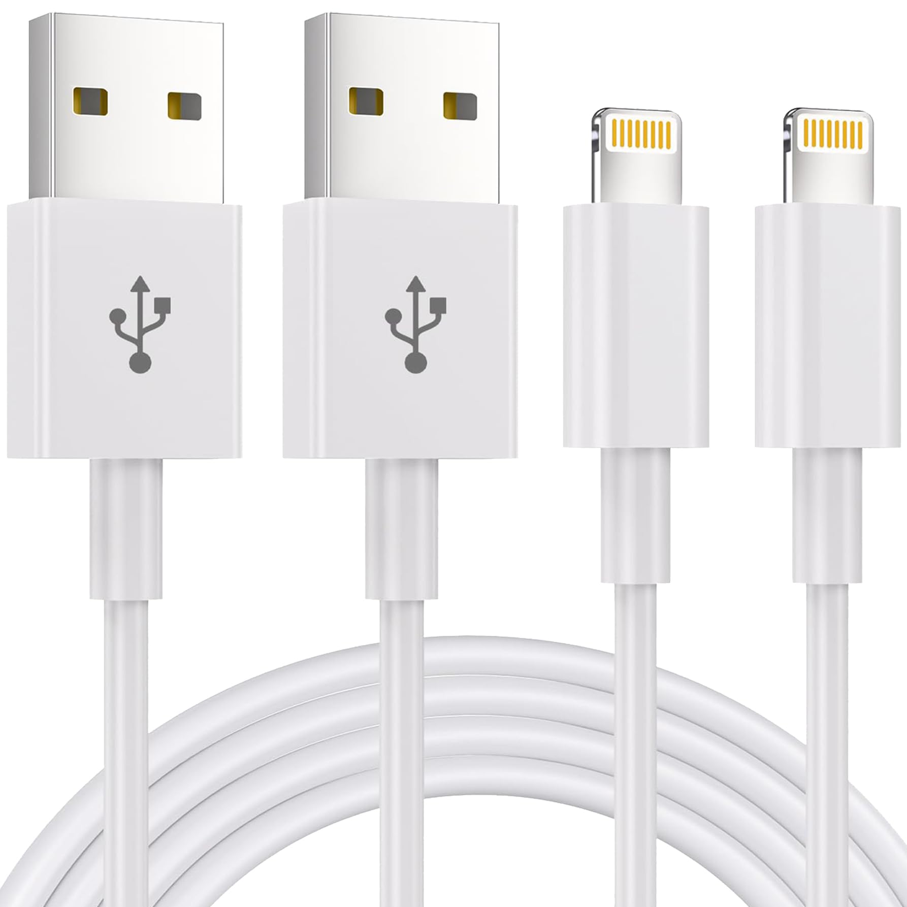 iPhone Ladekabel,Lightning Kabel [2Pack1.8M] MFi-Zertifiziert iPhone Kabel USB Lightning kabel Für Apple iPhone 14 13 Pro Max Mini XS XR X 8 7 6 6s Plus 5 SE, iPad Air(Weiß)