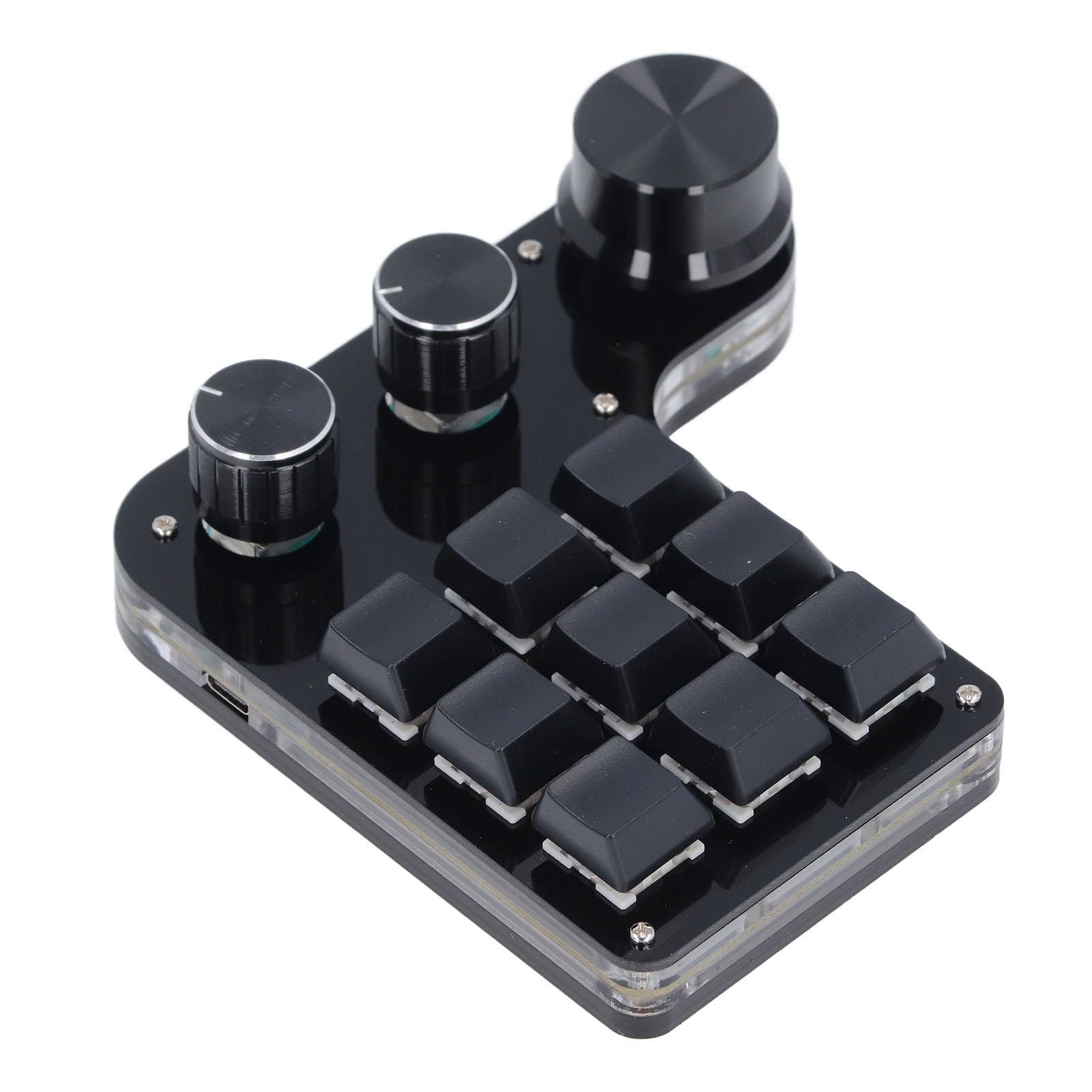 Fdit Programowalne Mini Mechaniczna Klawiatura USB 9 Klucz RGB LED Red Switch Gaming Klawiatura dla Miłośników Muzyki