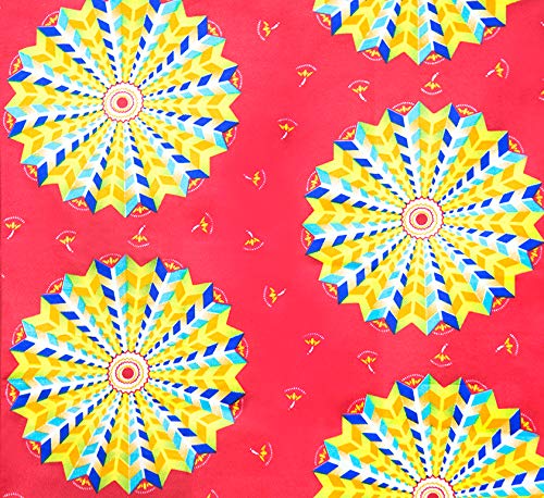 P2BAA African Print Wax Head Wrap Cotton Extra Long 71”x22”3