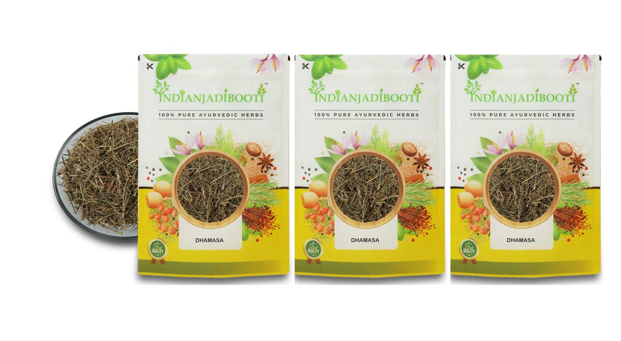 IndianJadiBooti Dhamasa - Damasha - Dhamasha - Dhamaasa - Desert Fagonia, 3 Packs of 900 Grams