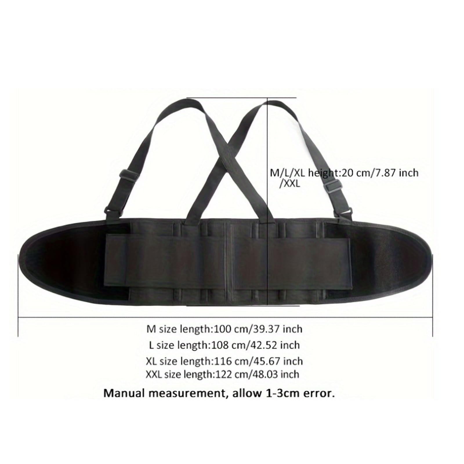 Faja Lumbar Cinturón De Soporte For La Espalda For Hombres Y Mujeres con Cinturón De Soporte For La Espalda Extraíble Y Ajustable Cinturón Apoyo Lumbar(XL)