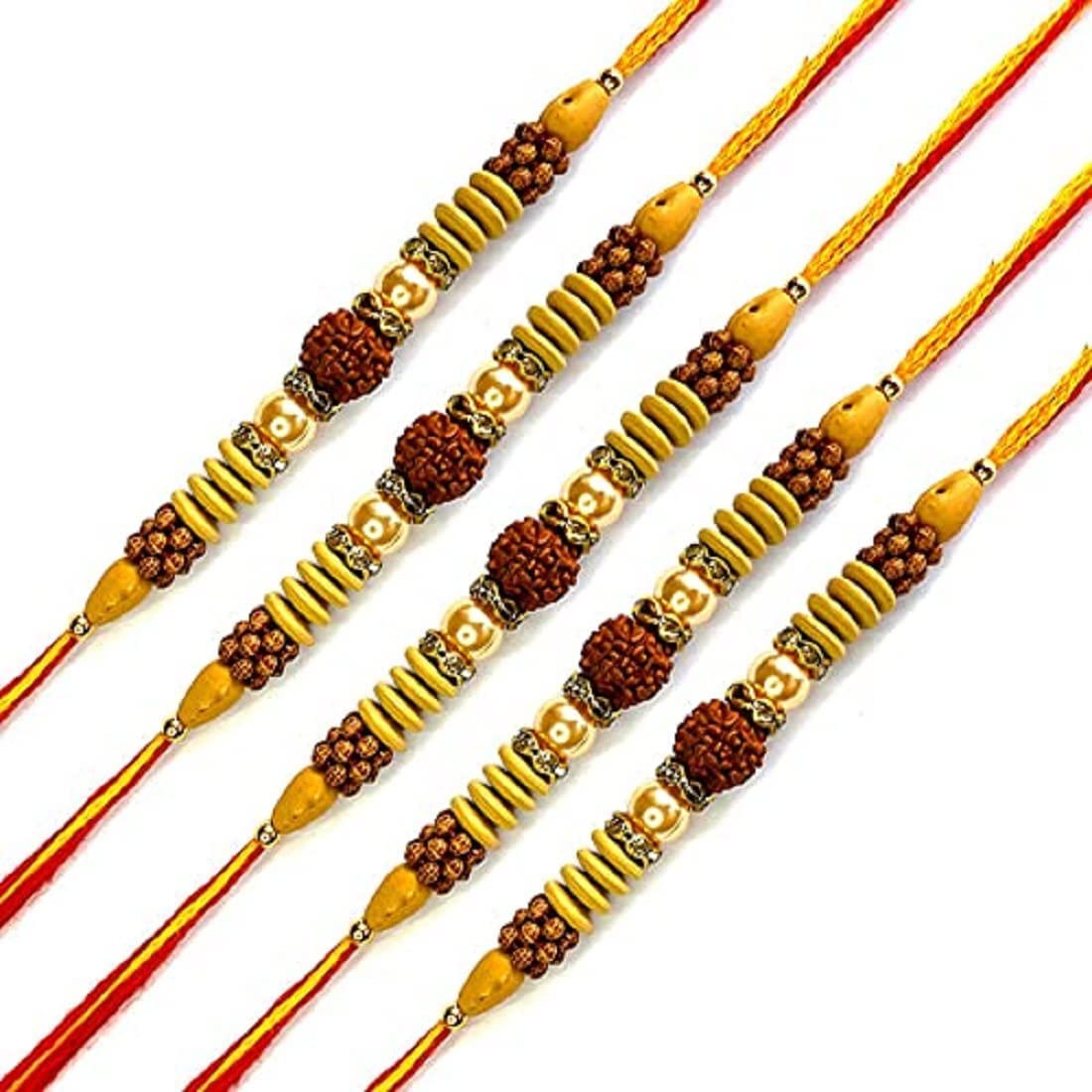 HIKIPO Presents Special Rakhi for Brother Fancy Rakhi Combo with Roli Chawal Rakhi for Bhaiyaa, Bhabhi, Sister, Kids Raksha Bandhan (Set of 5) (B0B53XZVN1) Amazon Price History, Amazon Price Tracker