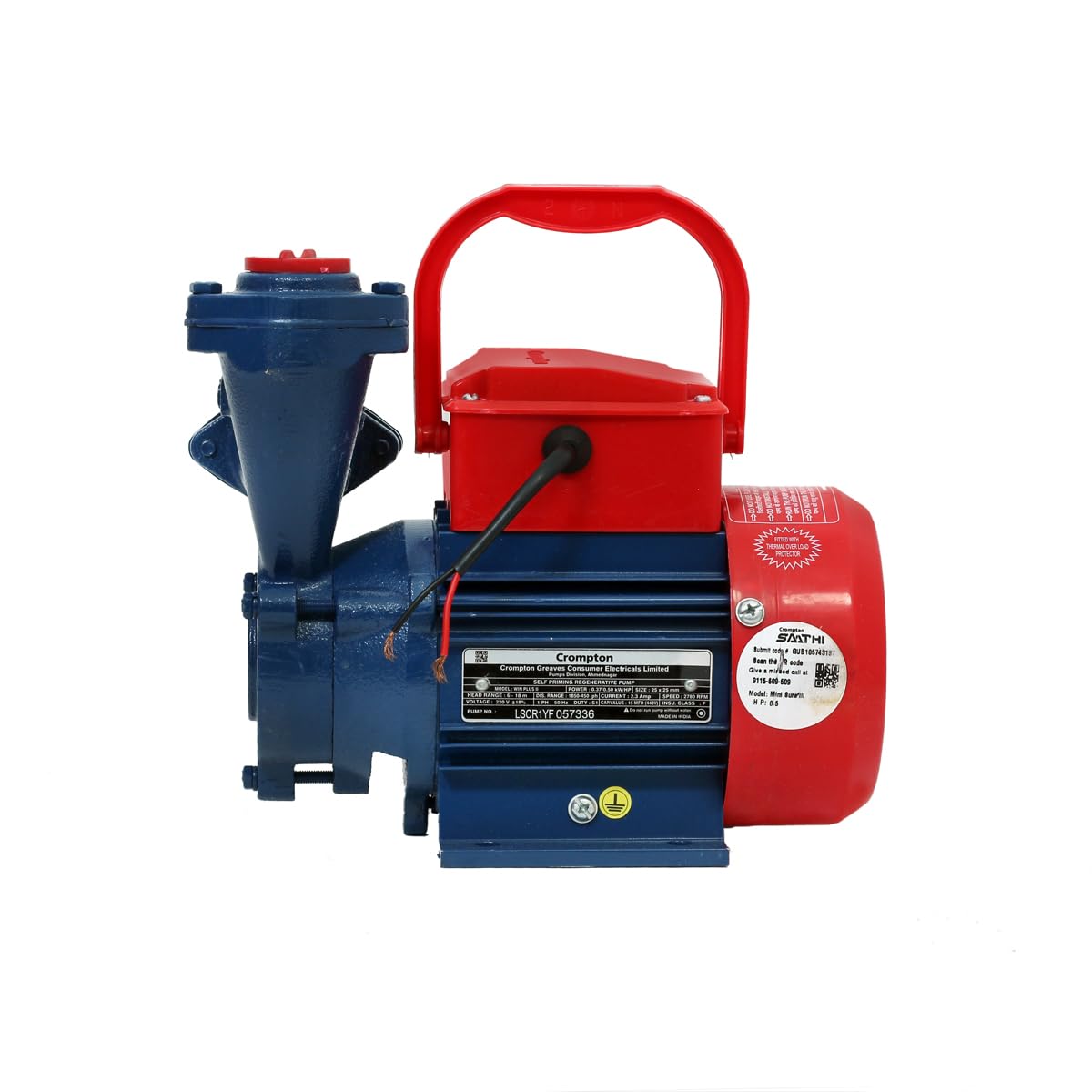 Crompton Win Plus 0.5hp Water Pump | Water Pump 0.5 hp|Anti jam Winding-image-3