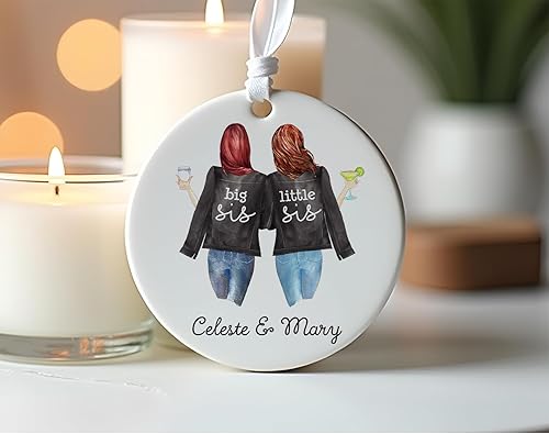 Miniatura 5 de Adorno personalizado para mejor amigo, adorno de amigo, adorno personalizado, regalo de larga distancia, adorno de Navidad, amistad, BFF