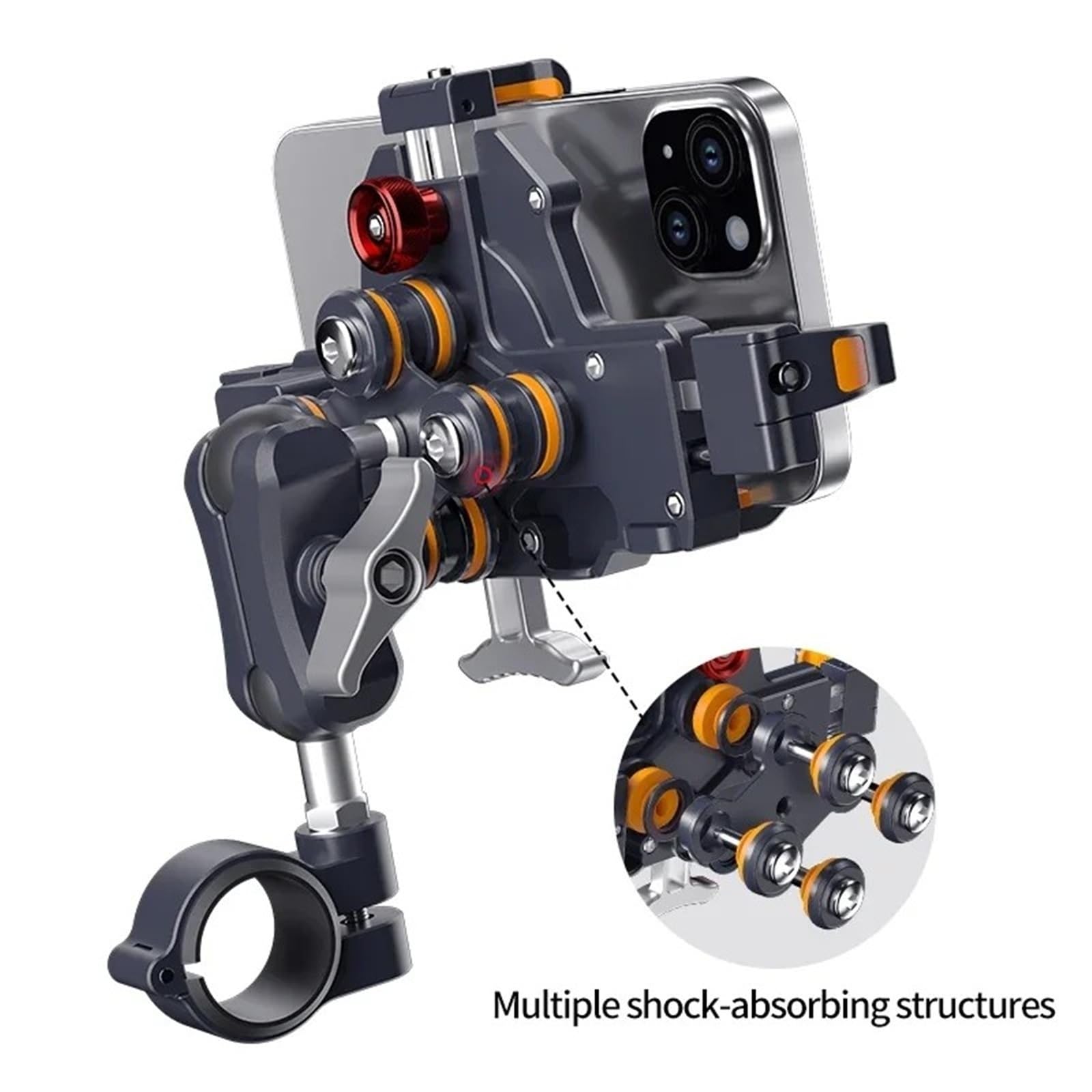 Moto Porte Telephone Support Universel pour Téléphone Portable Abs pour Guidon De Vélo