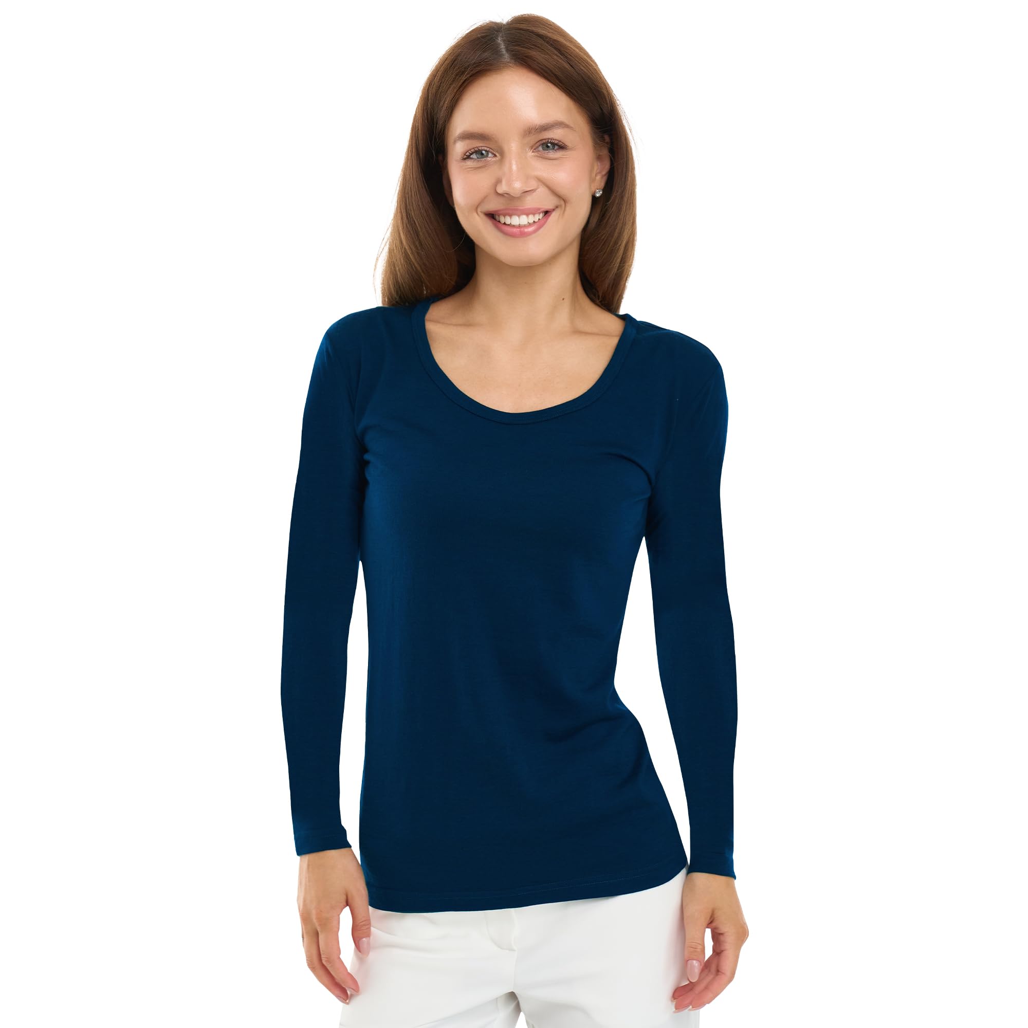 100% Merino Wool Base Layer Women - Thermal Merino Wool Shirt Women