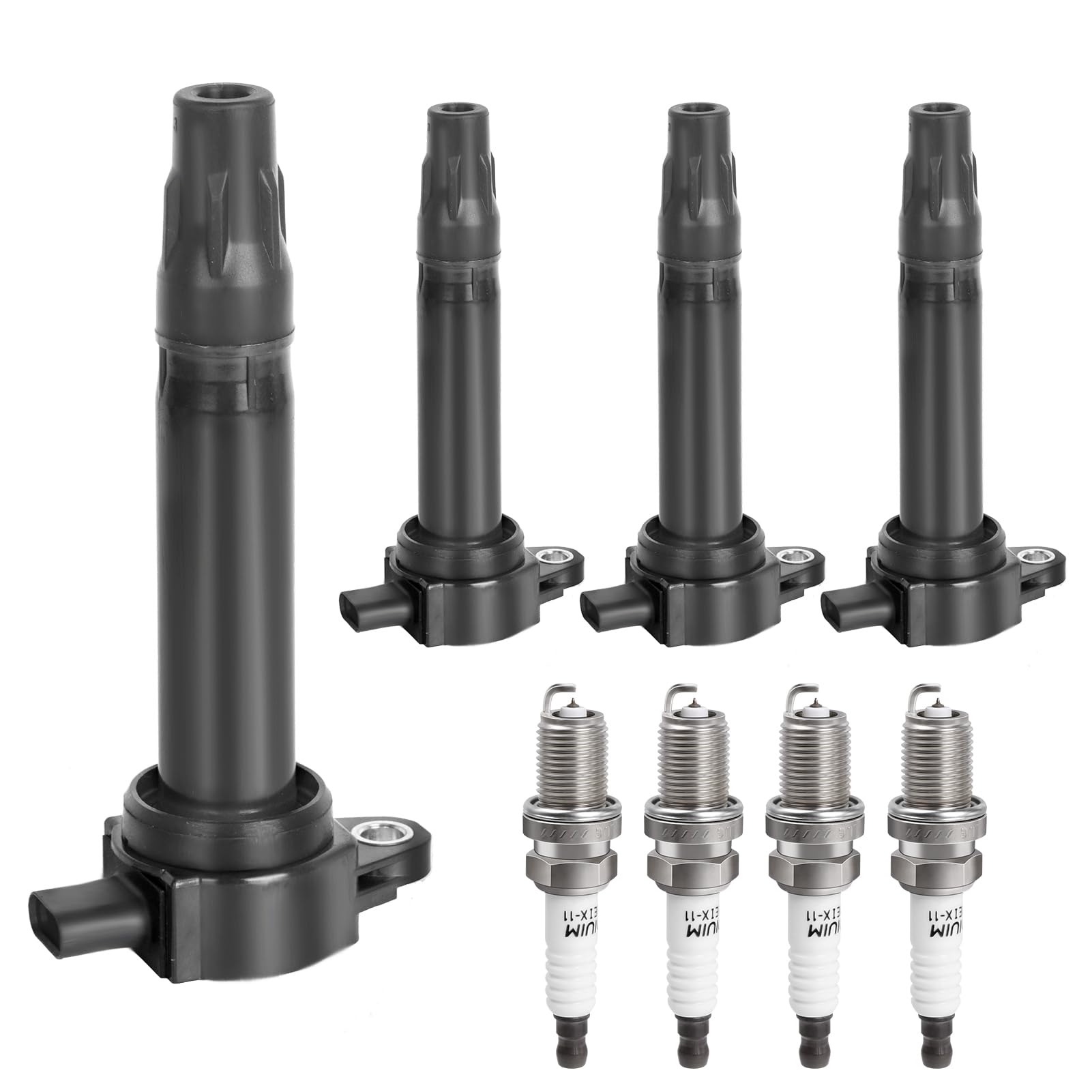 Ignition Coil Pack Spark Plugs fit for 2.4L 2.0L L4 Dodge Journey, Jeep Patriot Compass, Dodge Avenger Caliber, Chrysler 200, Sebring 2007 2008 2009 2010 2011 2012 2013 2014 2015 2016 2017