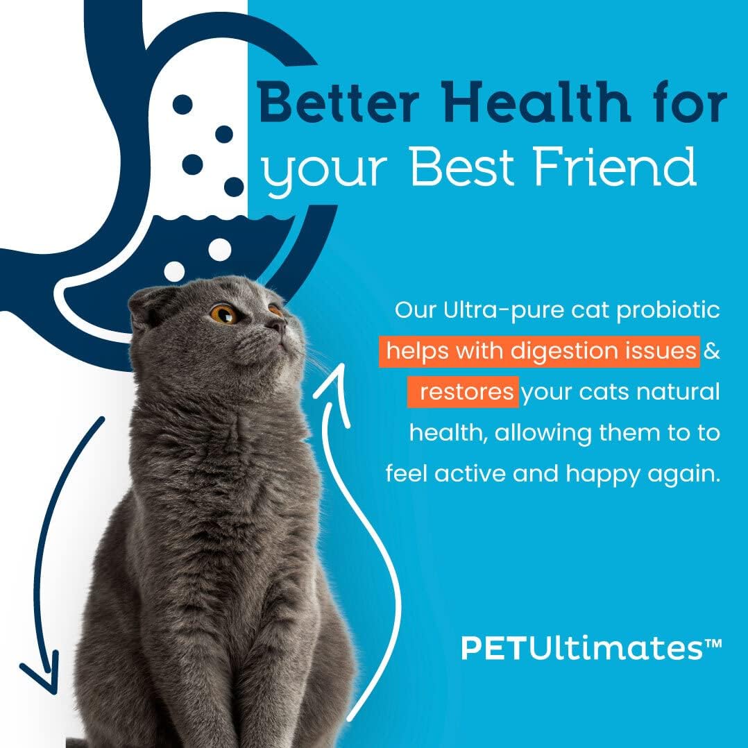 Buy Pet Ultimates Probiotics for Cats 20Species Cat Probiotic Powder