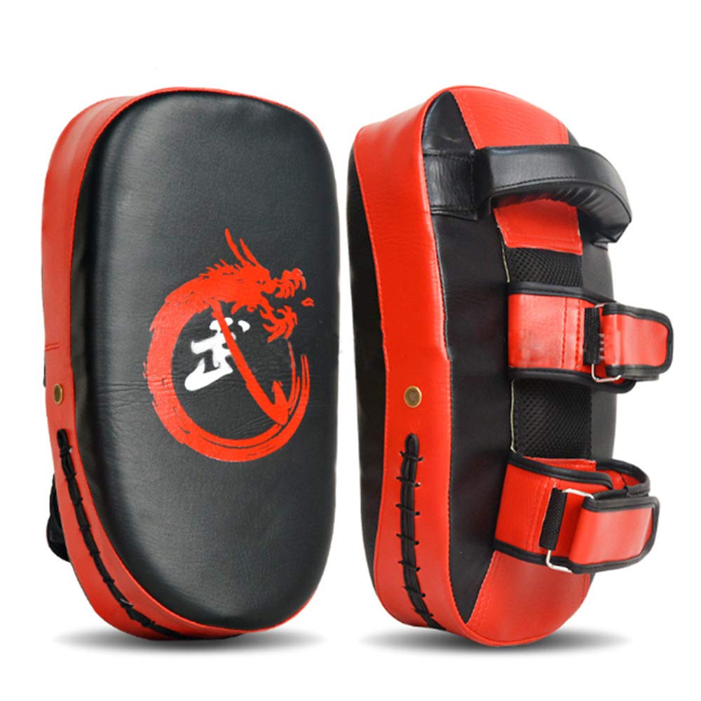 1PCS Sports Boxing Curved Focus Leather Focus Boxing Gloves Mitts for Training Pair for Women and Men MMA, Kickboxing, Muay Thai Sparring, One Size