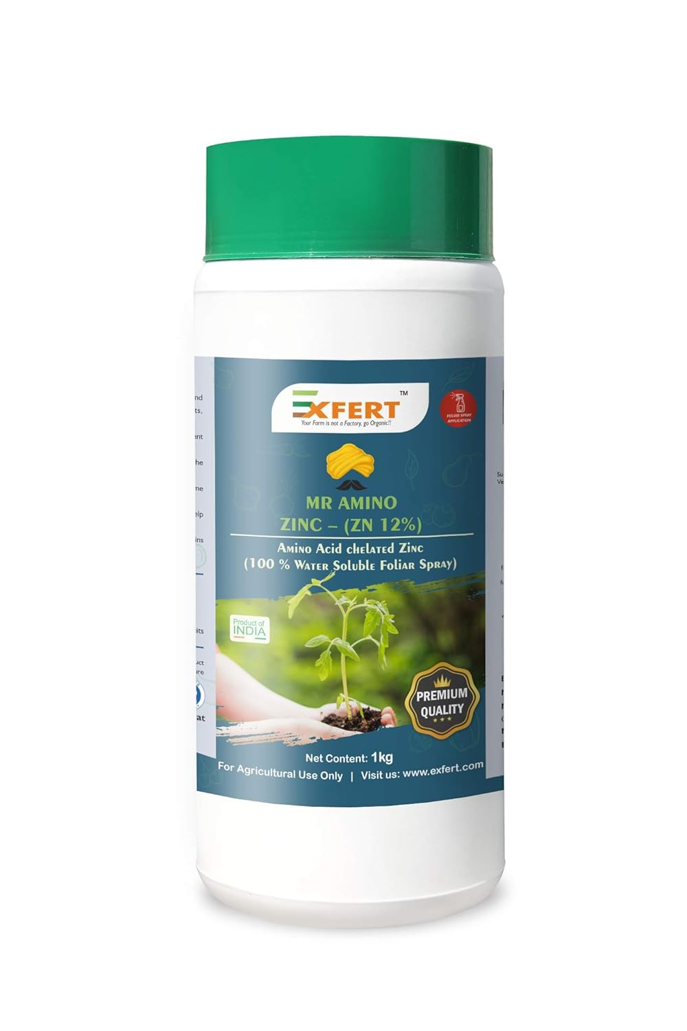 Exfert MR Amino ZINC Zn 12 (Plant Nutrient Amino Chelated Zinc for