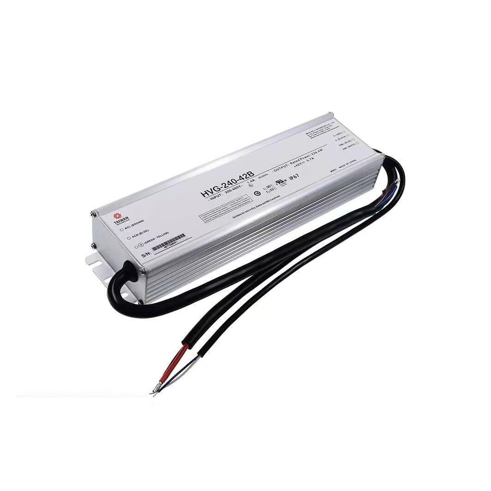 BRODEFUP 180~528V power supply HVG-240 12V 15V 20V 24V 30V 36V 42V(HVG-240-42B 42V)