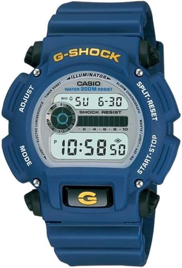 Amazon.com: Casio Men's DW9052-2 G-Shock Blue Rubber Digital Dial