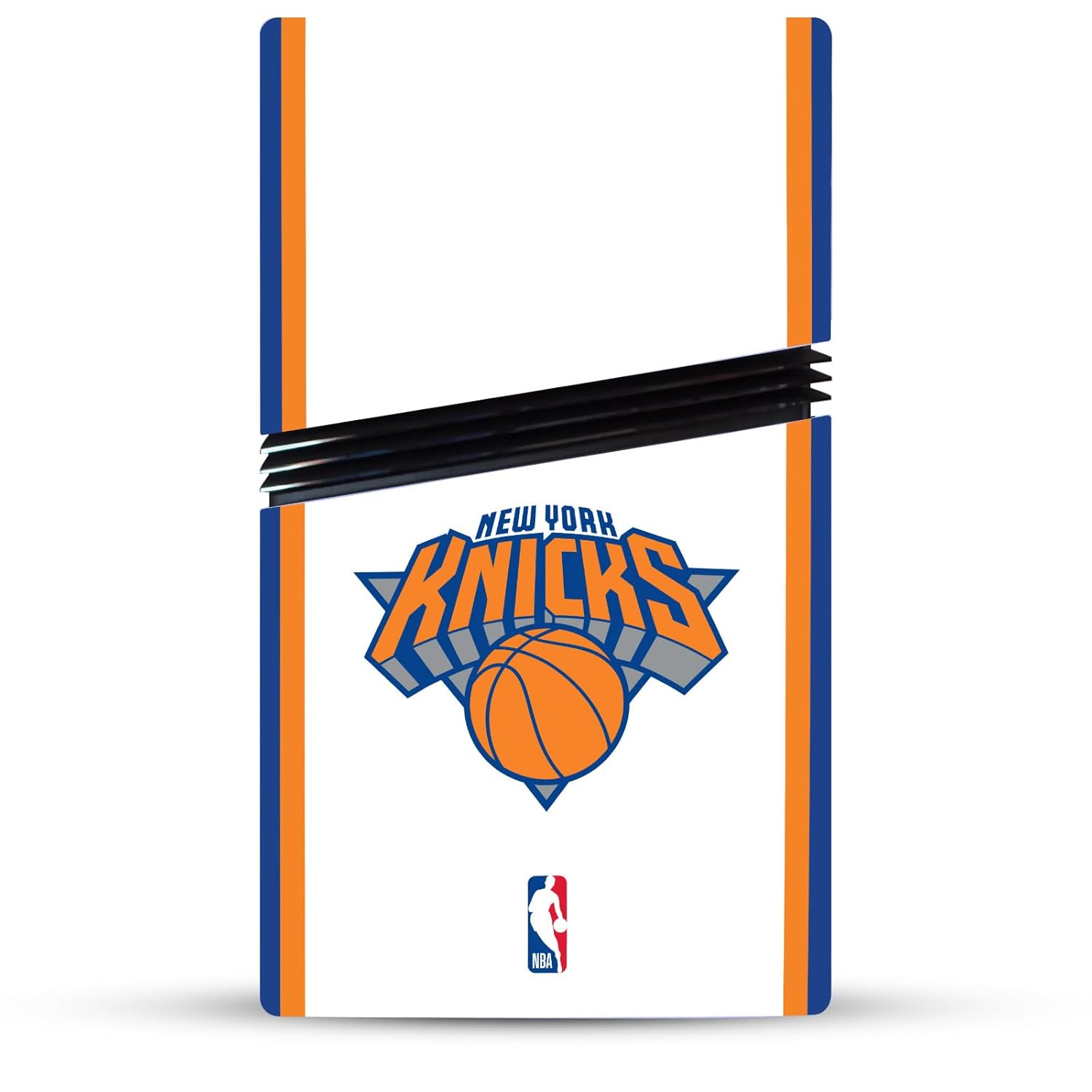 Head Case Designs Officially Licensed NBA White Design New York Knicks Logo Vinyl Sticker Gaming Skin Decal Cover Compatible With Sony PlayStation 5 PS5 Pro Disc Edition Console & DualSense Controller