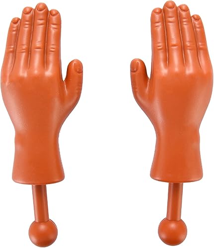 Miniatura 5 de DR DINGUS Tiny Hands (1 par, tono oscuro) - Manos pequeñas de juguete de marionetas pequeñas - Haz reír a cualquiera - Videos de TikTok - Diversión