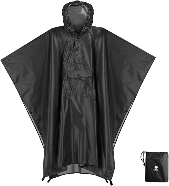 Anyoo Waterproof Rain Poncho 