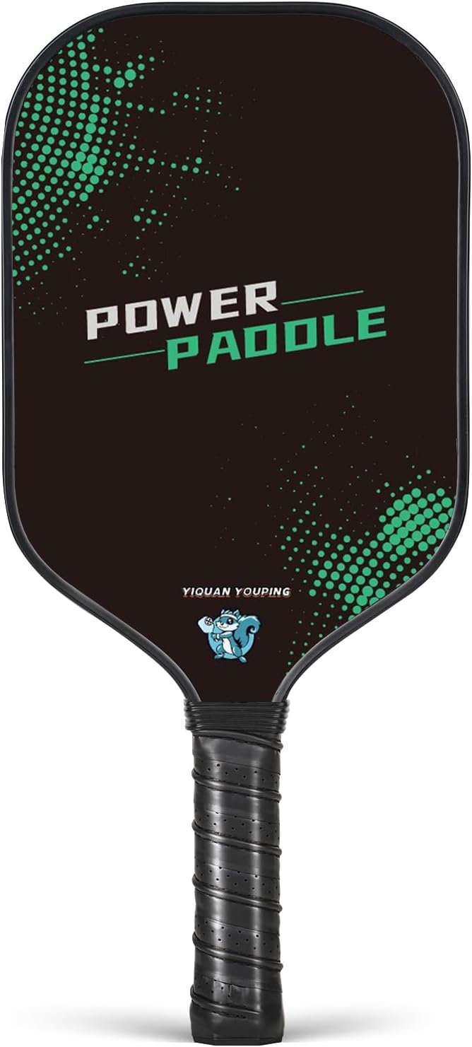 Carbon Fiber Pickleball Paddles - 16mm Shock-Absorbing Honeycomb Core & Anti-Slip Grip | Lightweight Racket for Beginners Professionals | Indoor Outdoor Tournament Use