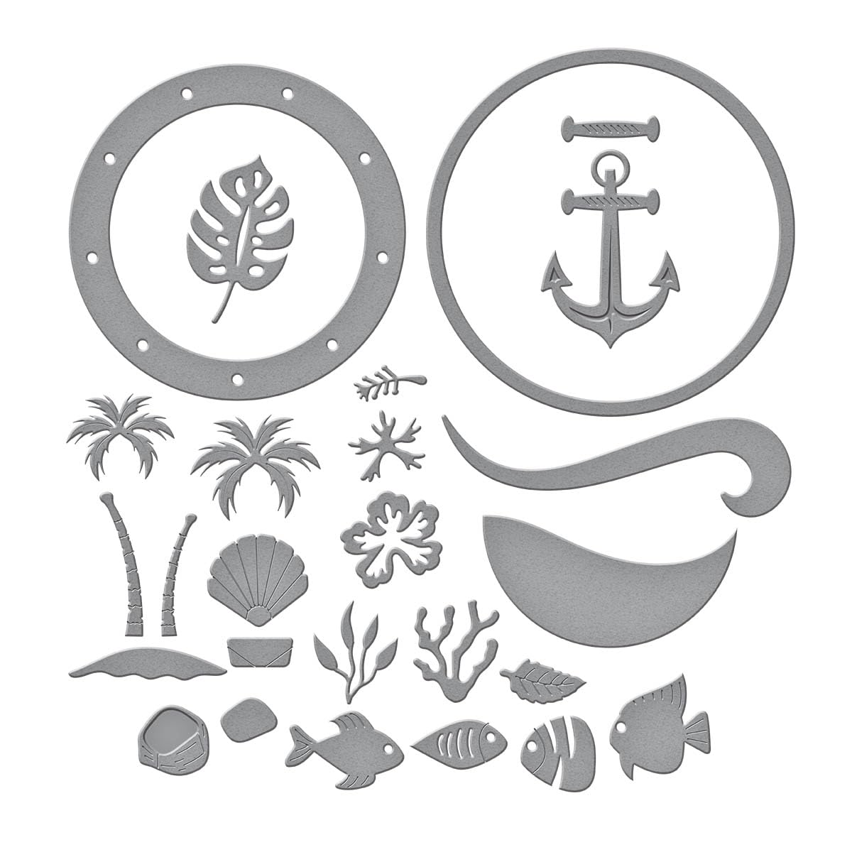 Spellbinders Coastal Escape View Etched Dies, Metal - Image 7