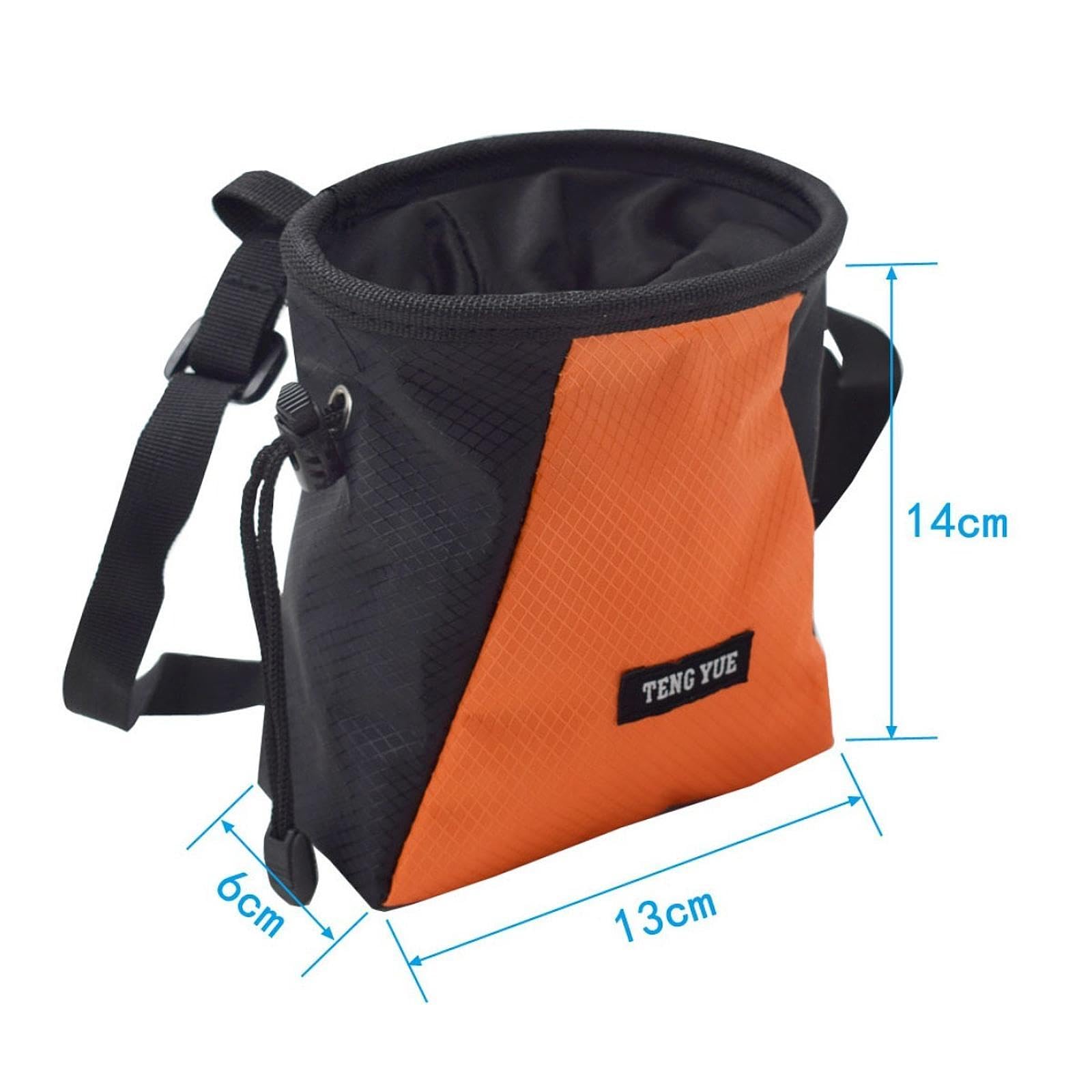 Sacchetto Porta Magnesite per Arrampicata, Borsa Porta Attrezzatura Ricaricabile E Regolabile, Organizer con Coulisse per Allenamento in Palestra E So