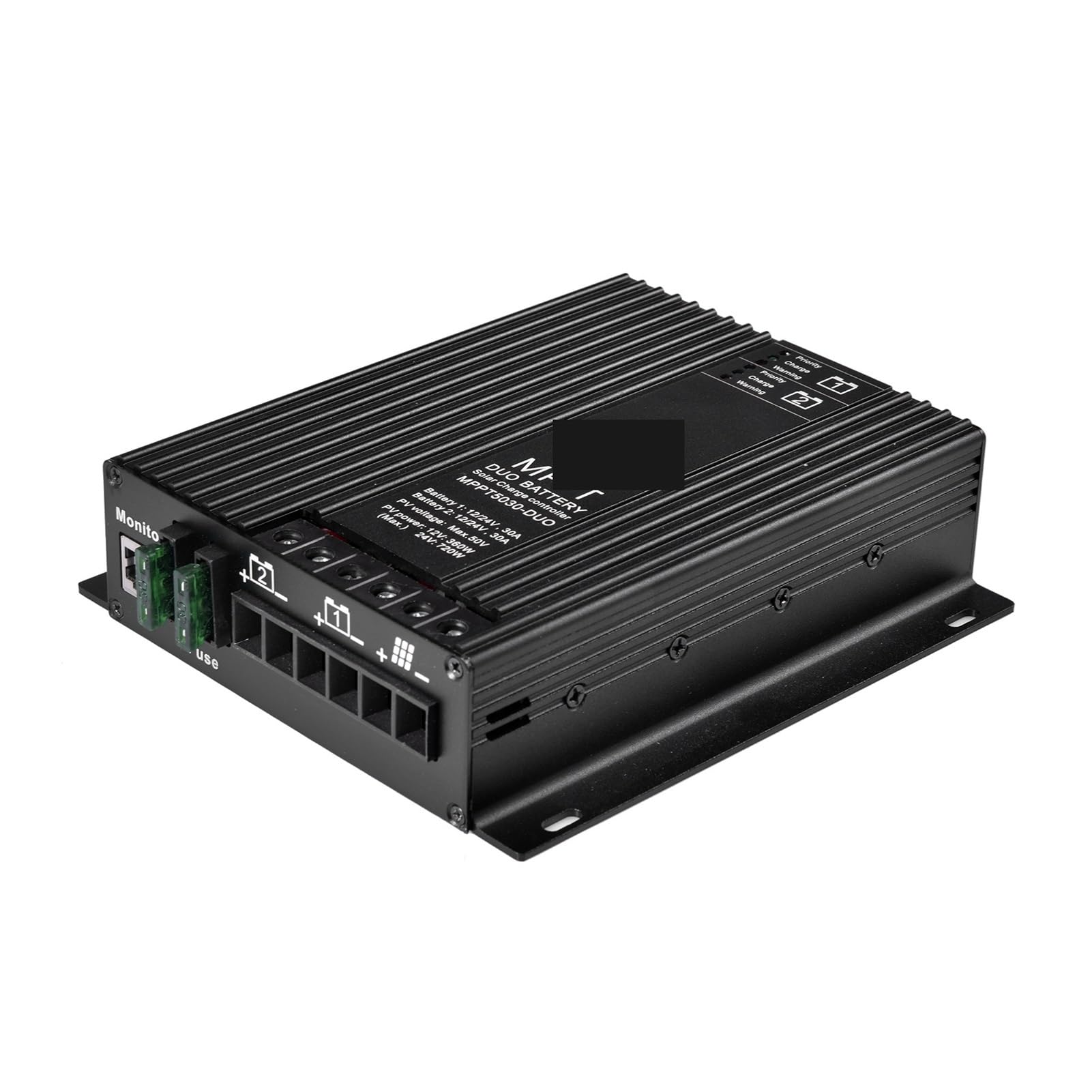 CUDTAPI 12V/24V MPPT Solar Charge And Discharge Controller 30A Auto Dual Battery Charger Solar Charging Controller(30A Solar Controller)