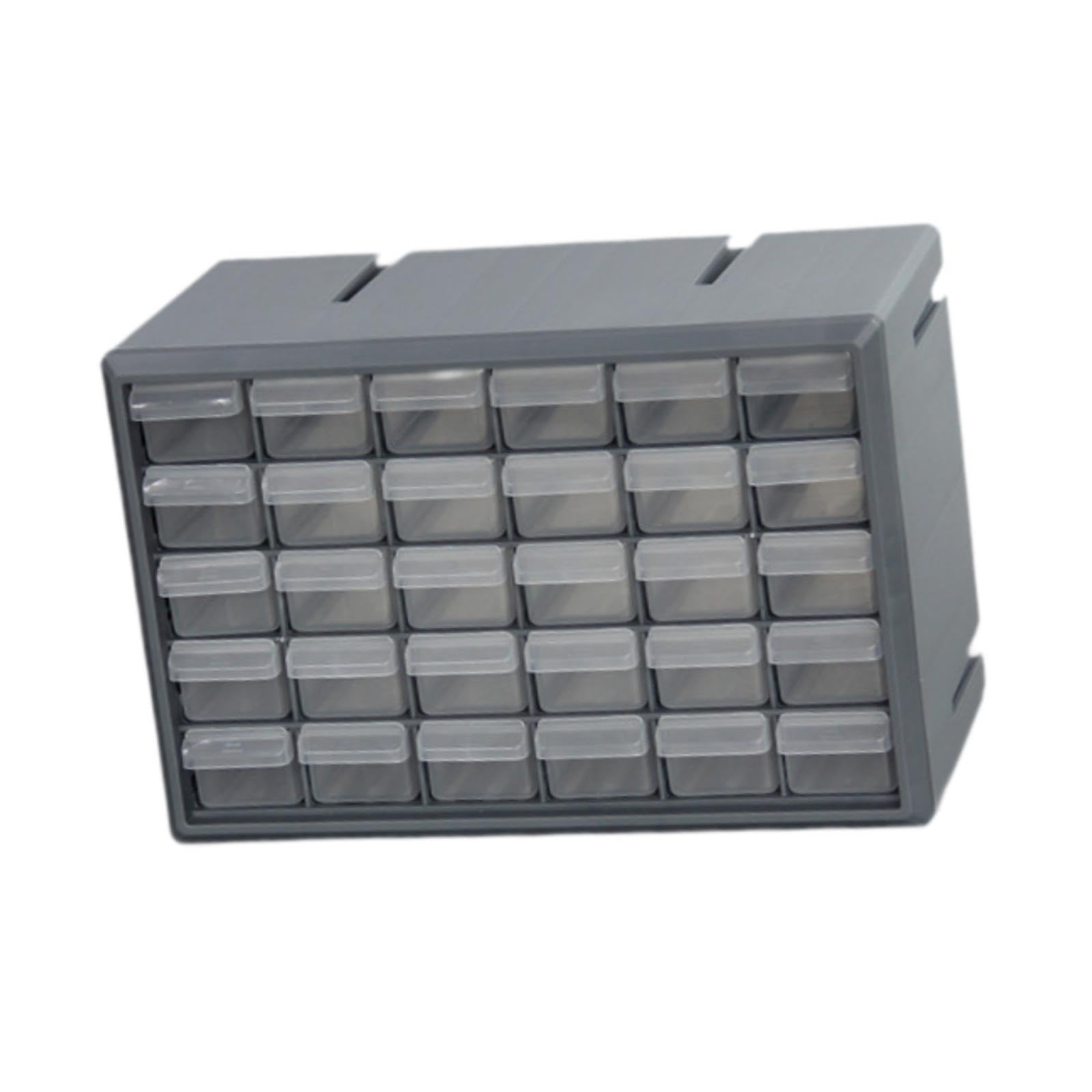 Organisateur de Bureau Cabinet de Rangement avec Tiroirs Diviseur Trays Séparateur PP Matériau Adapté pour Stockage D'Accessoires Rangement Au Bureau, Gris