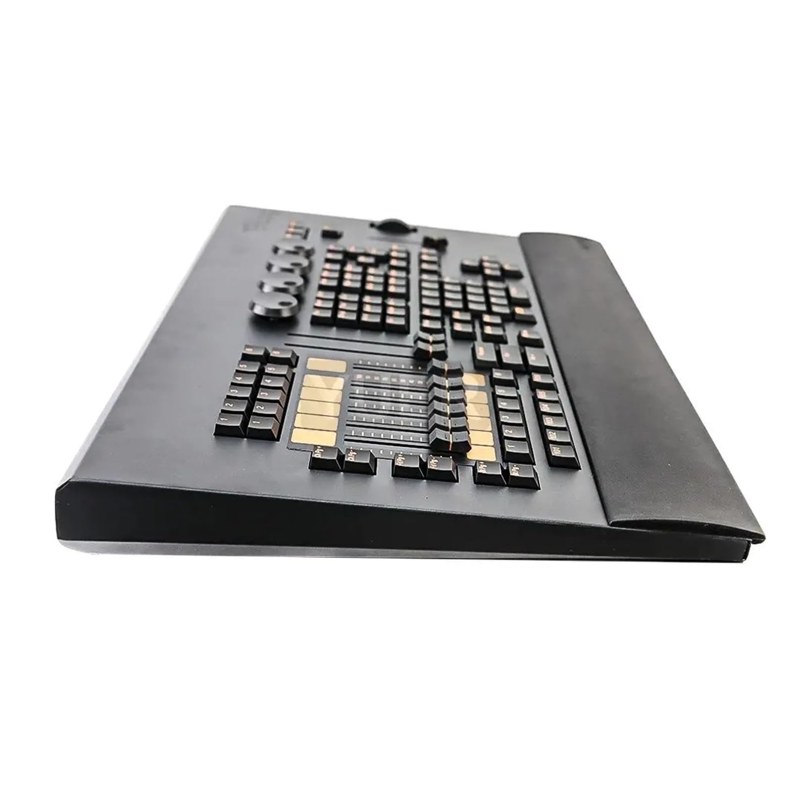 Tragbarer DMX-Controller für Lichter Software Command Wing Controller Connect for Bühnenbeleuchtung Moving Head Beleuchtung 2048 Parameter Fader Wing(5PIN Flight Case)