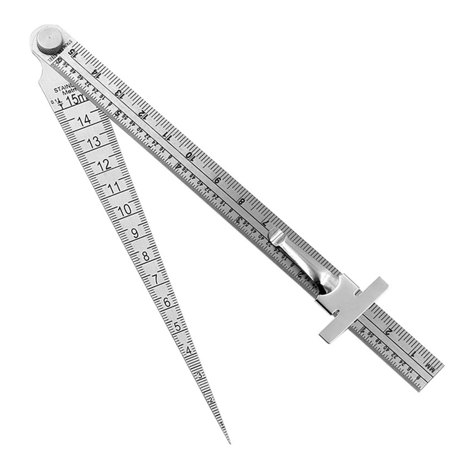 Cfwwsaq One Color Feeler Gauges, Taper Gauge Depth Gap Ruler Wedge Feeler 1-15Mm Stainless Steel Hole Inspection