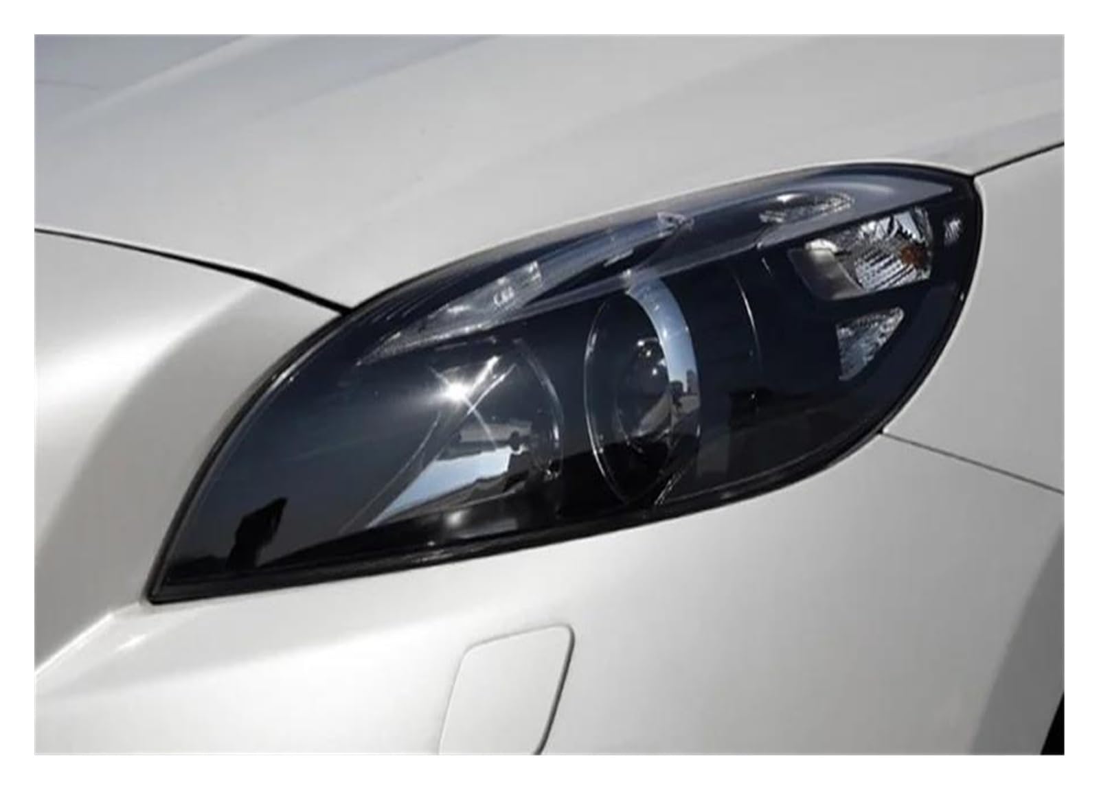 Coche Lámpara Cubierta Accesorios Coche Para Volvo Para V40 2013-2019 Pantalla Transparente Cubierta Faro Delantero Pantalla Lámpara Carcasa Faro Lente Plexiglás(Left and right)