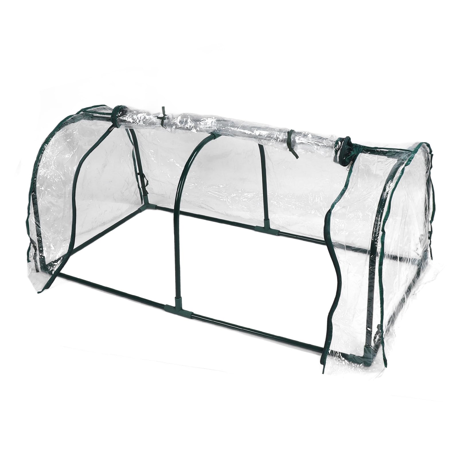 Tnfeeon Mini Szklarnia Ogrodowa, Przezroczysta Osłona na Rośliny z żelaza i Plastiku 120 X 60 X 48 Cm, Szklarnia Stołowa do Ochrony Roślin Przed Nasionami na Zewnętrznym Tarasie Balkonowym