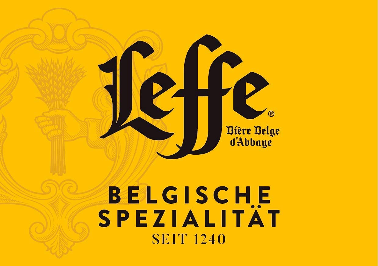 Leffe Blonde Flaschenbier, Mehrweg im Kasten, Blondes Abteibier Bier aus Belgien, 24 x 0.33 l