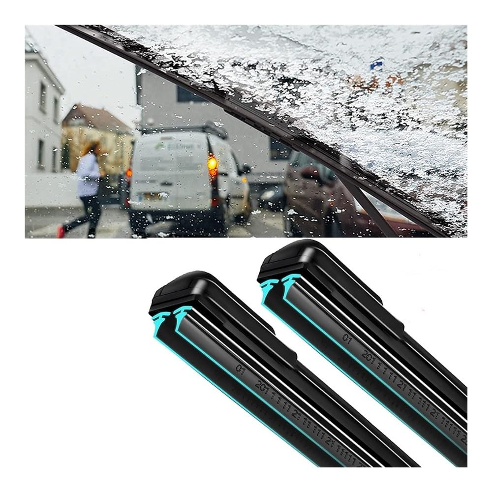parabrezza Tergicristallo Spazzole Tergicristallo Universali Per Auto Morbida Gomma A Doppio Strato Senza Telaio Spazzole Anteriori Spazzole Anteriori